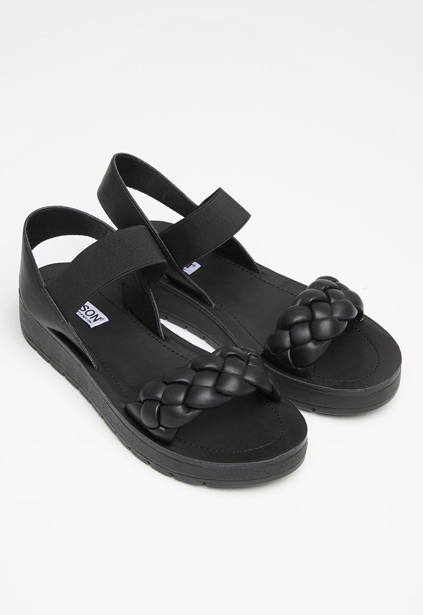 Madison® - Carly slingback woven sandal - black