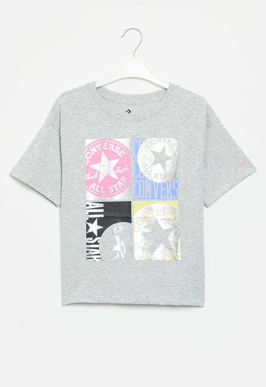 Converse - Cnvg ctp shine elongated T-shirt - light gray heather