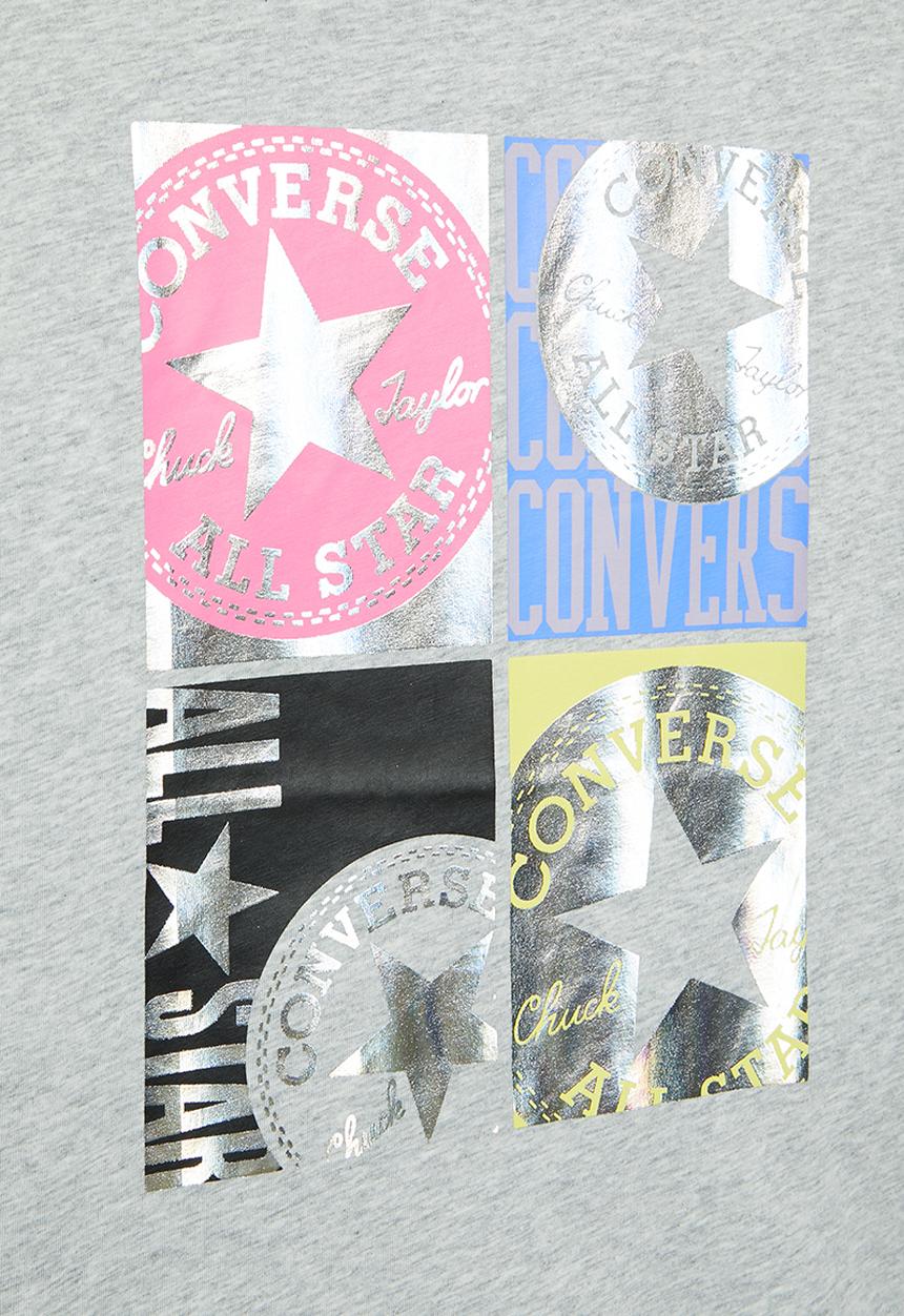 Converse - Cnvg ctp shine elongated T-shirt - light gray heather