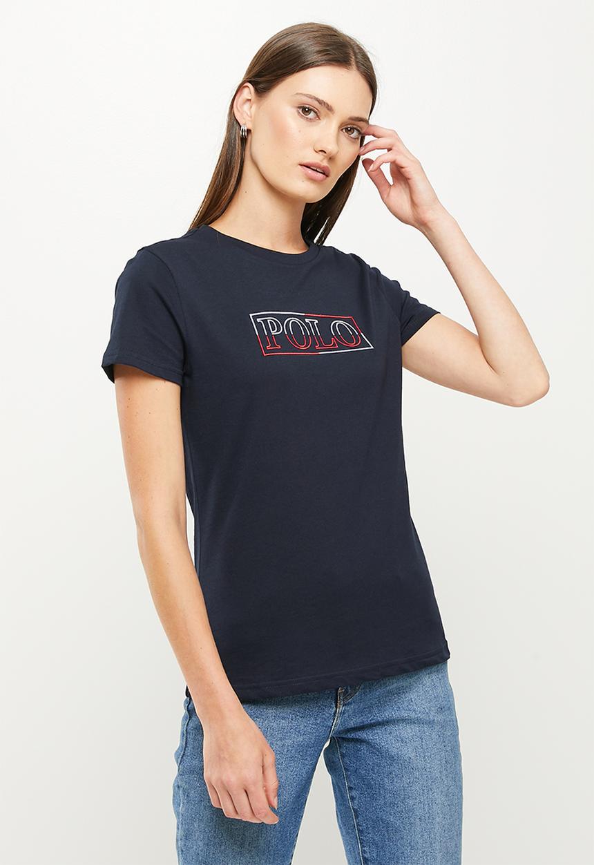 POLO - Haiden short sleeve embroidery logo tee - navy