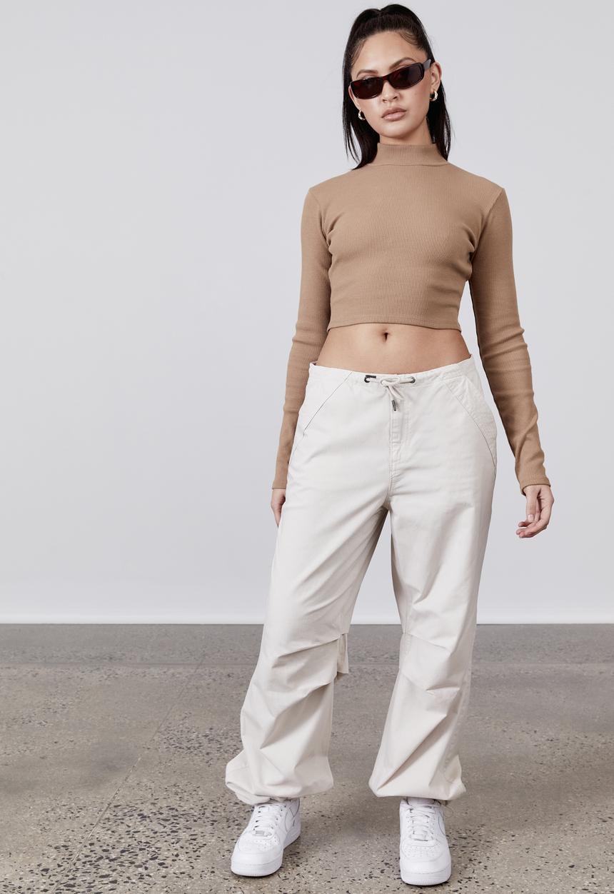 Factorie - Baggy drawtie pant - light stone