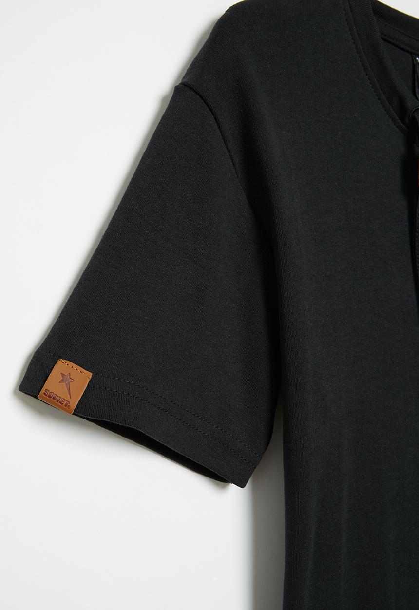 SOVIET - Short sleeve muscle tee - black