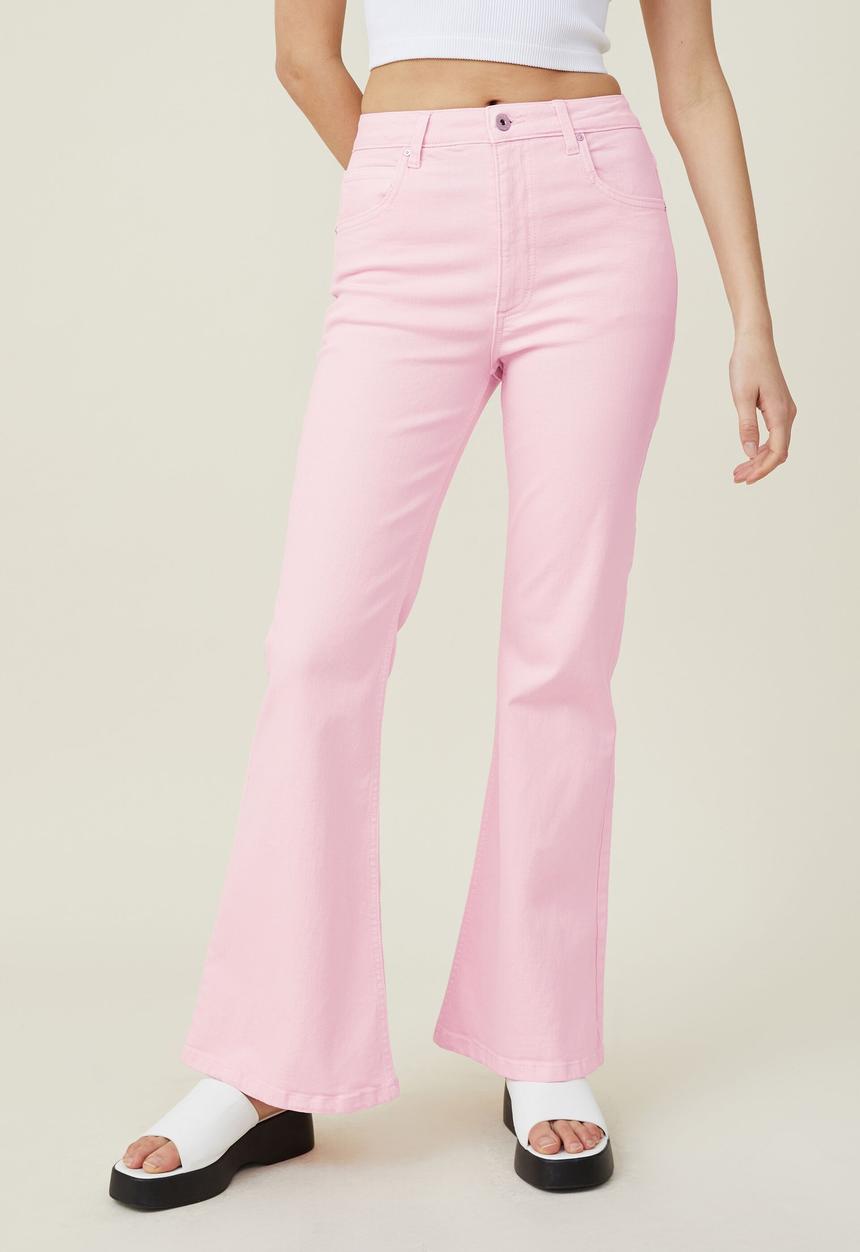 Cotton On - Original flare jean - cloudy pink