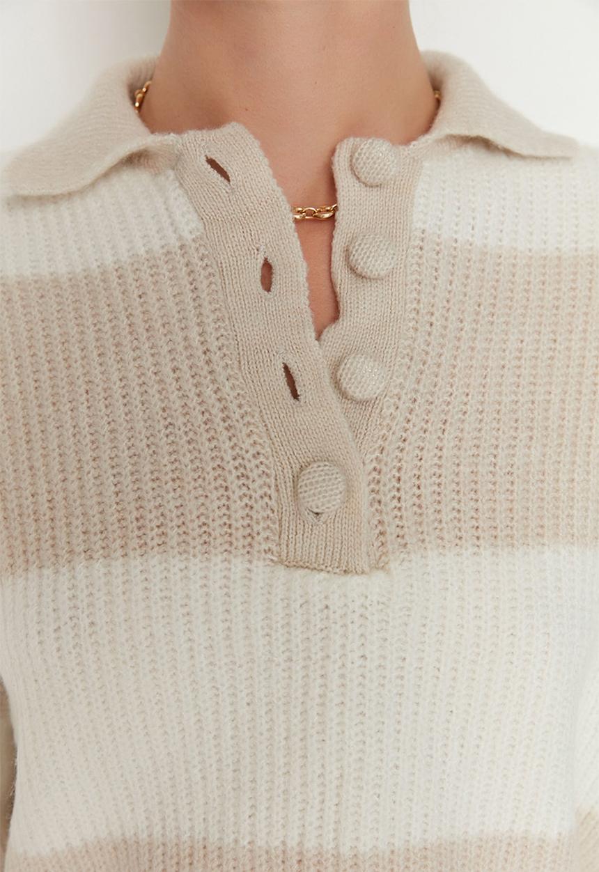 Trendyol - Regular fit sweater - stone