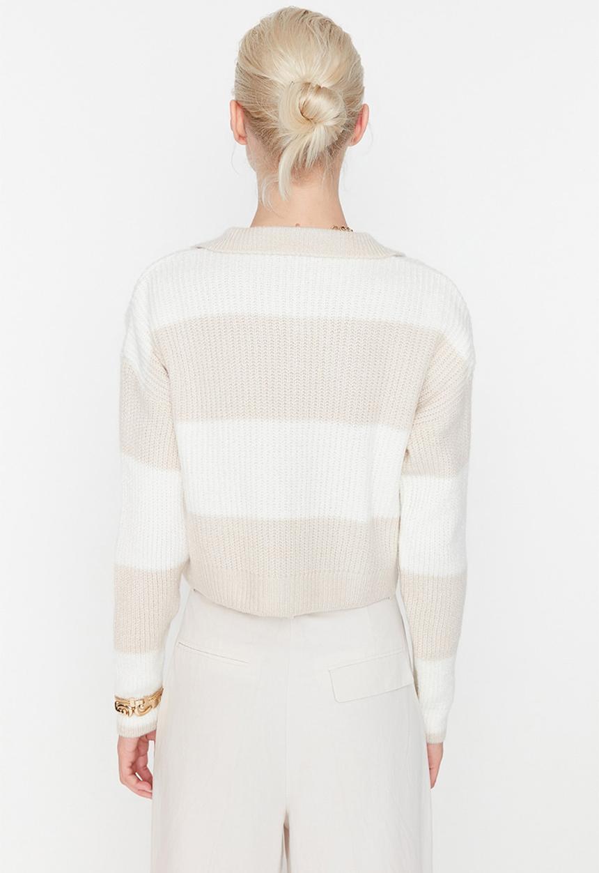 Trendyol - Regular fit sweater - stone