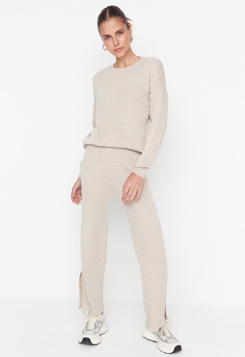 Trendyol - Relaxed fit two piece set - beige