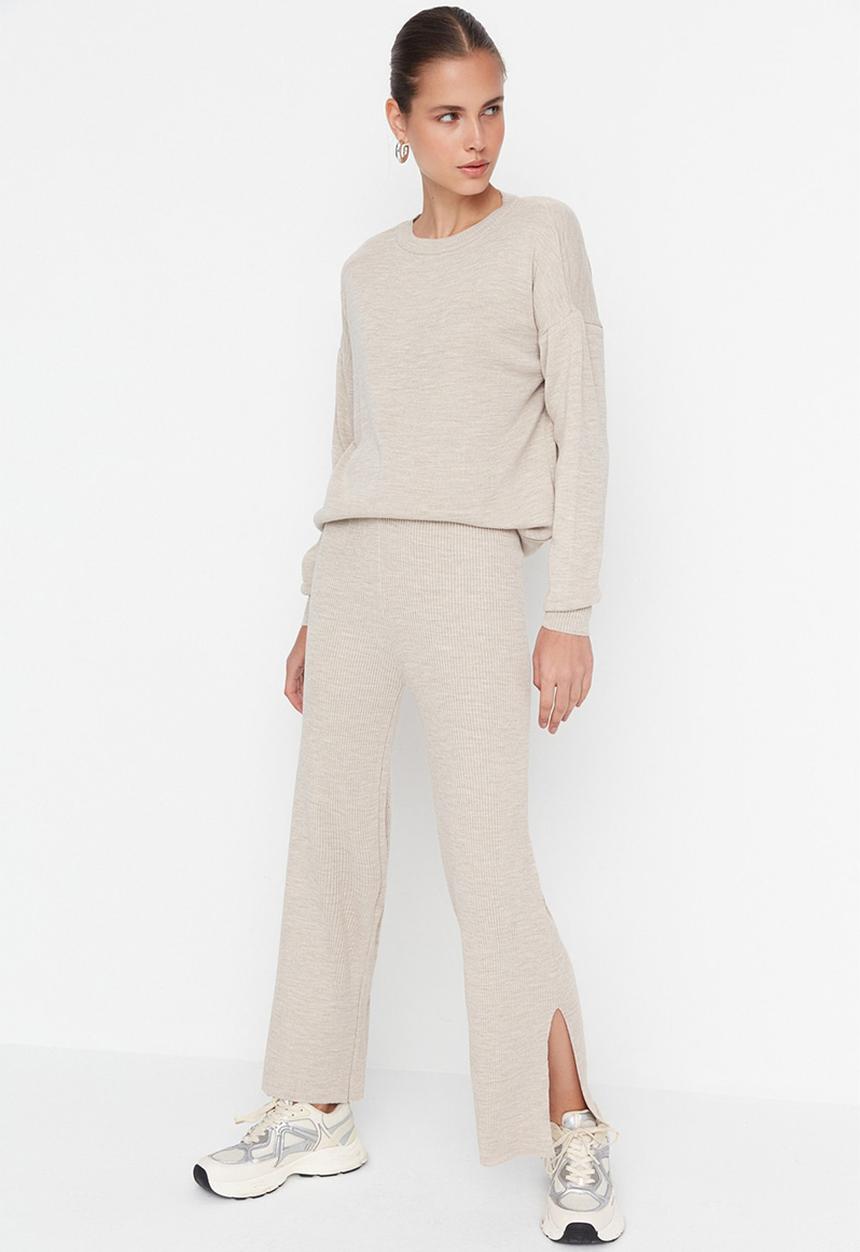 Trendyol - Relaxed fit two piece set - beige