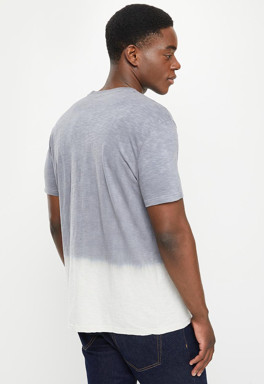POLO - Men pjc lunga dipdye short sleeve tee - grey