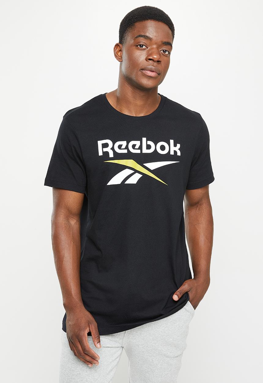 Reebok - Gs reebok stacked tee 2 - black