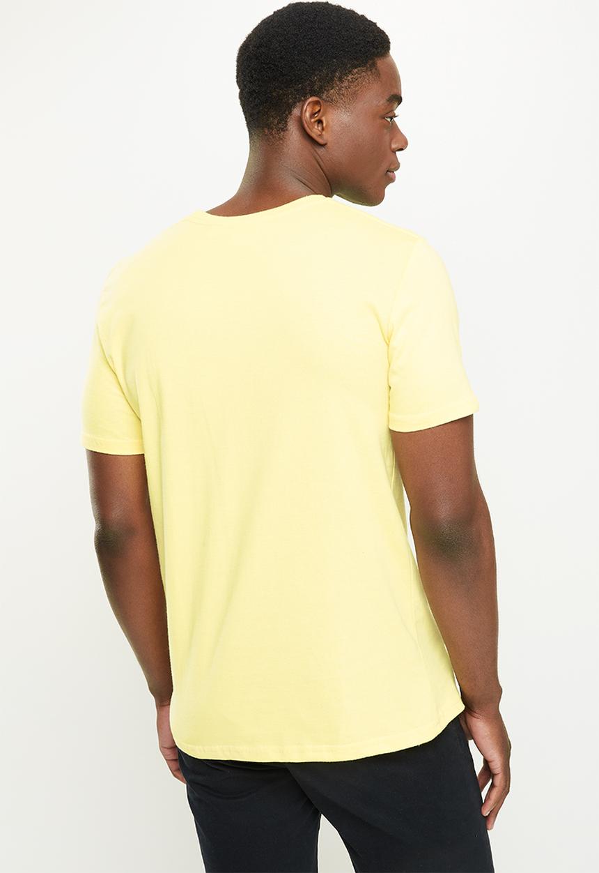 Original Penguin - Felt pocket short sleeve tee - pale banana
