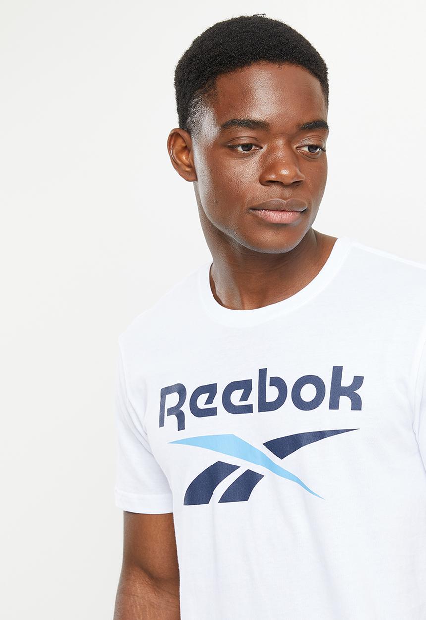 Reebok - Gs reebok stacked tee 2 - white/vector navy