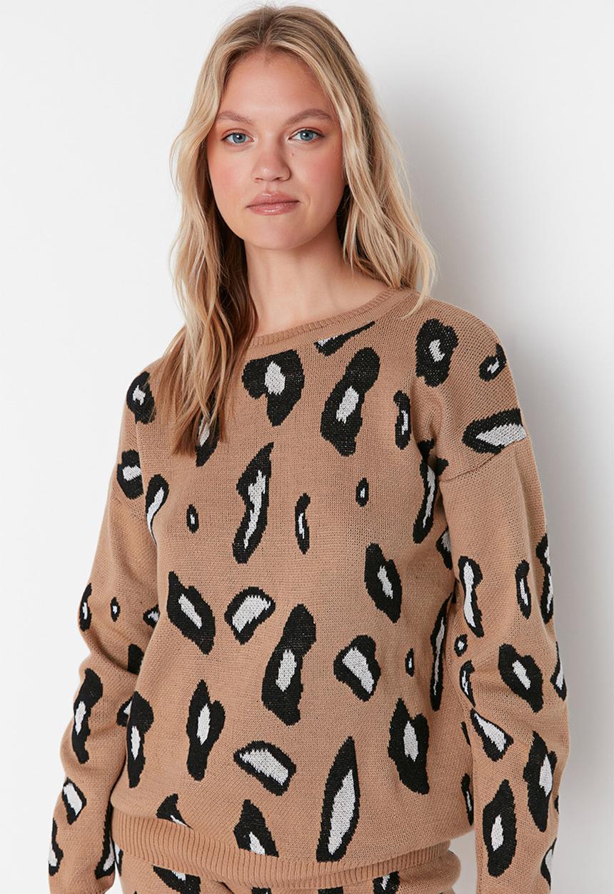 Trendyol - Leopard print two-piece set - multi