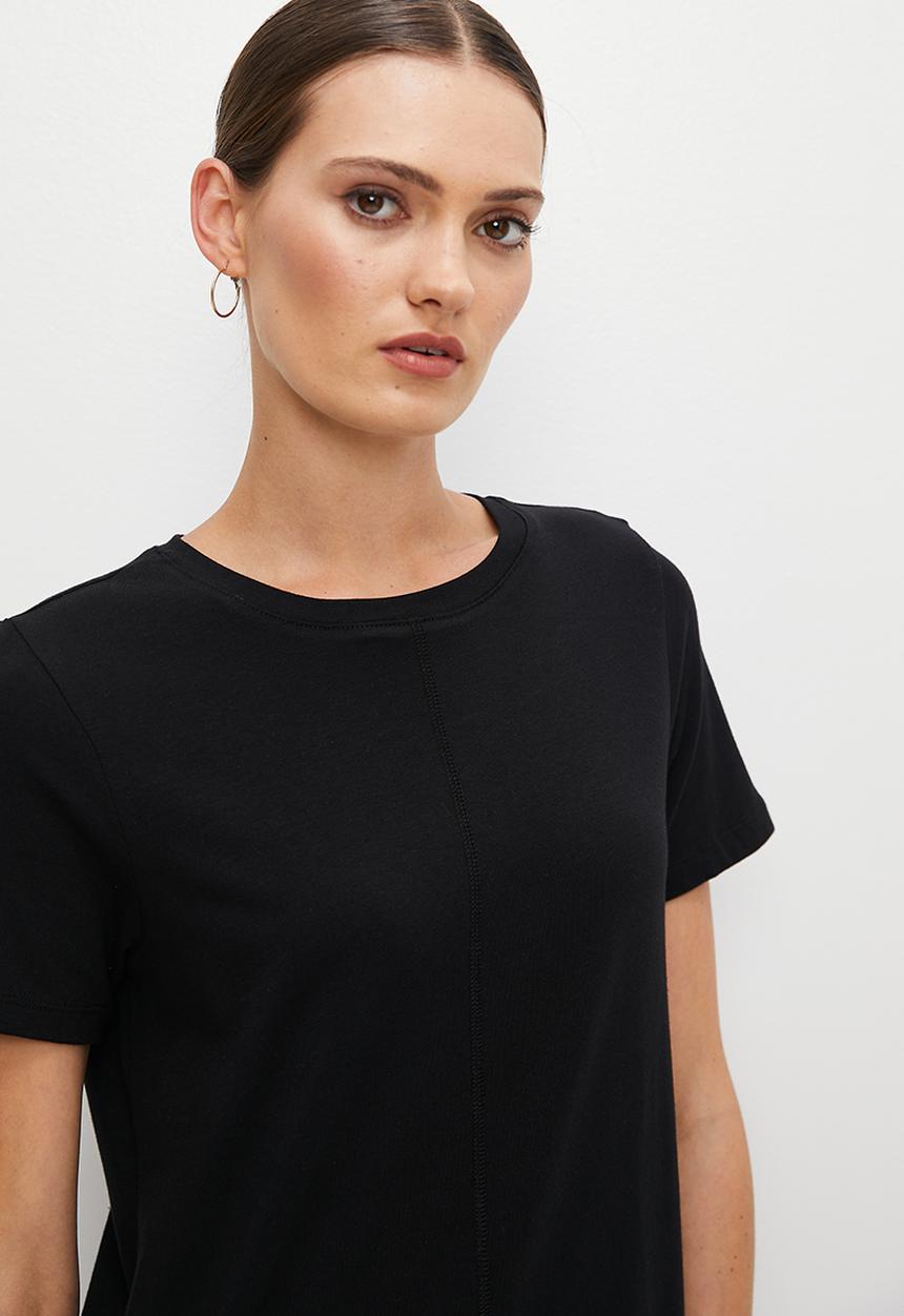 edit - Midi tee dress - black
