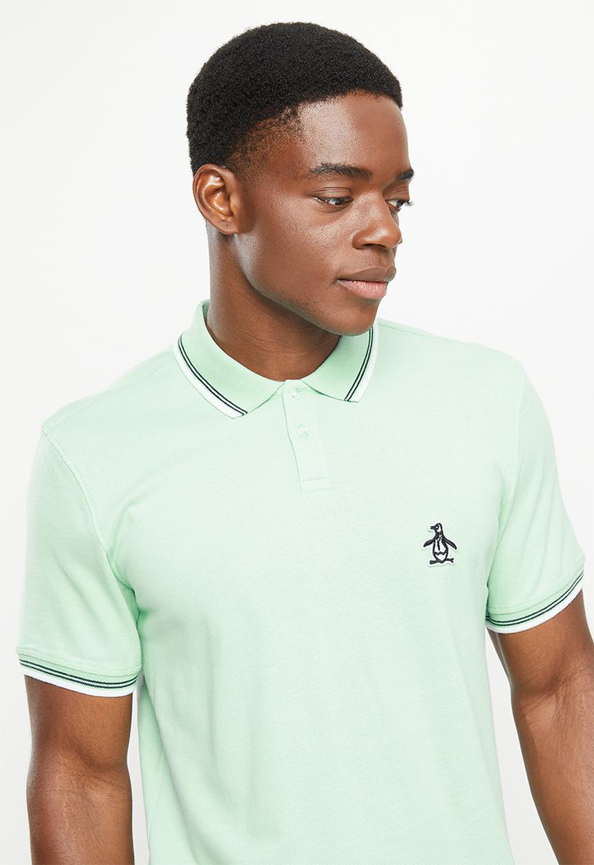 Original Penguin - Sticker pete short sleeve polo - lichen mint