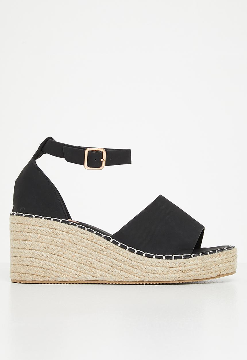 edit - Lucia espadrille - black