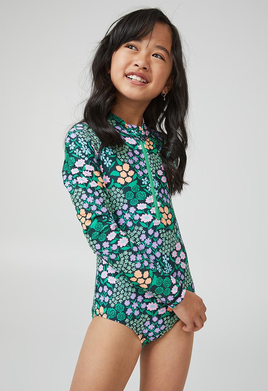 Cotton On - Lydia one piece - navy blazer/clara ditsy