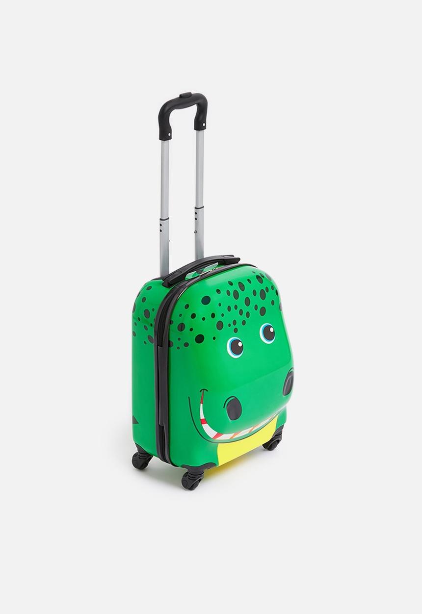 Pop Candy - Dino luggage bag - green
