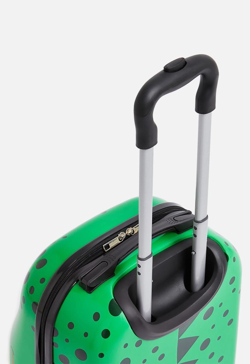 Pop Candy - Dino luggage bag - green