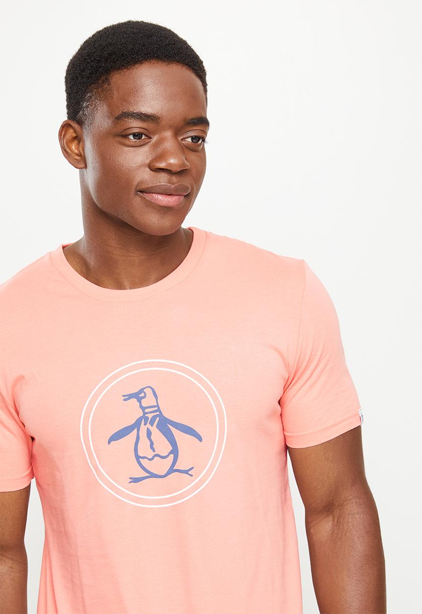 Original Penguin - Circle logo short sleeve tee - peaches & cream