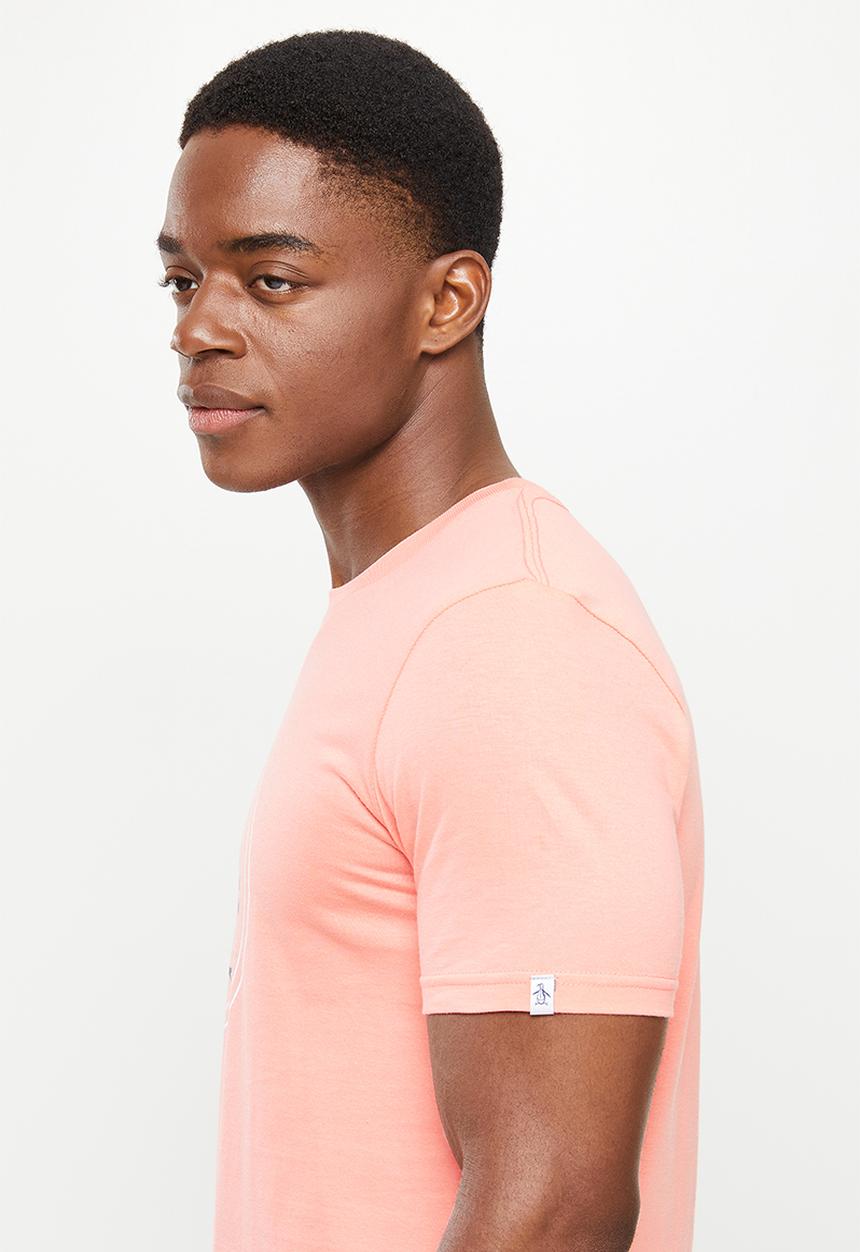 Original Penguin - Circle logo short sleeve tee - peaches & cream
