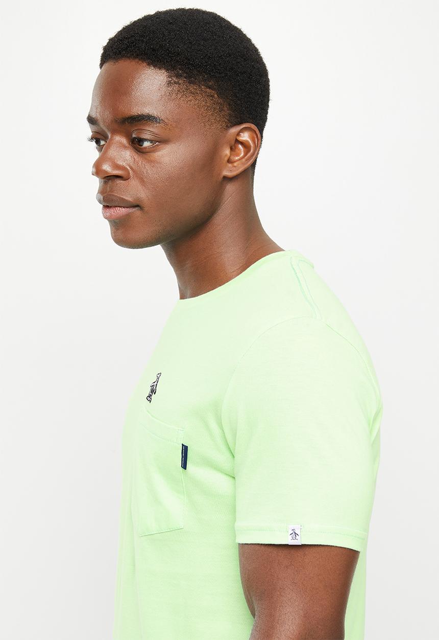 Original Penguin - Felt pocket short sleeve tee - lichen mint