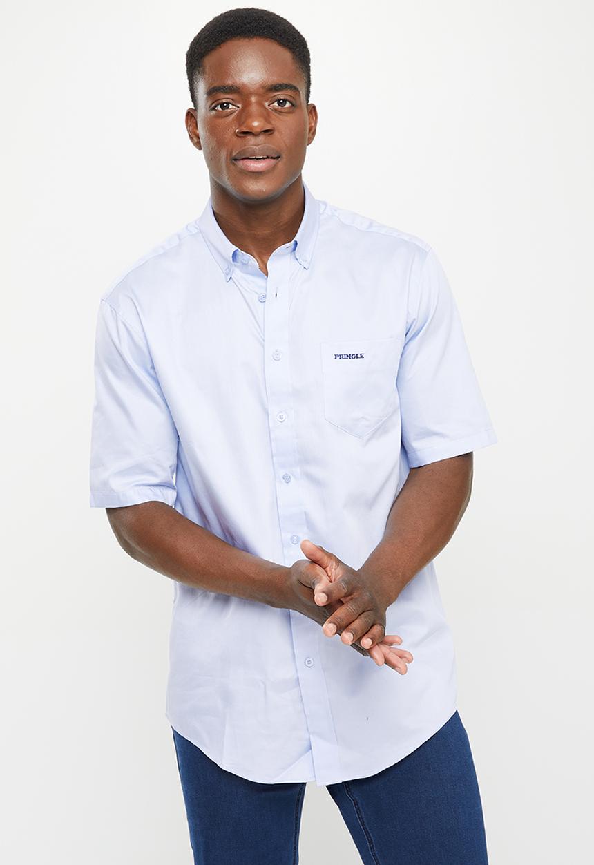 Pringle of Scotland - Short sleeve clashort sleeve shirt - light blue