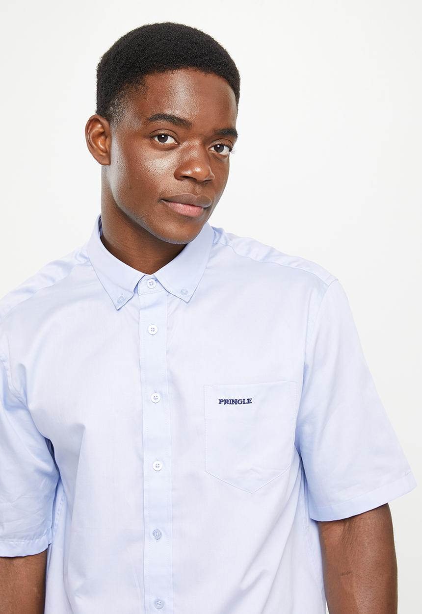Pringle of Scotland - Short sleeve clashort sleeve shirt - light blue