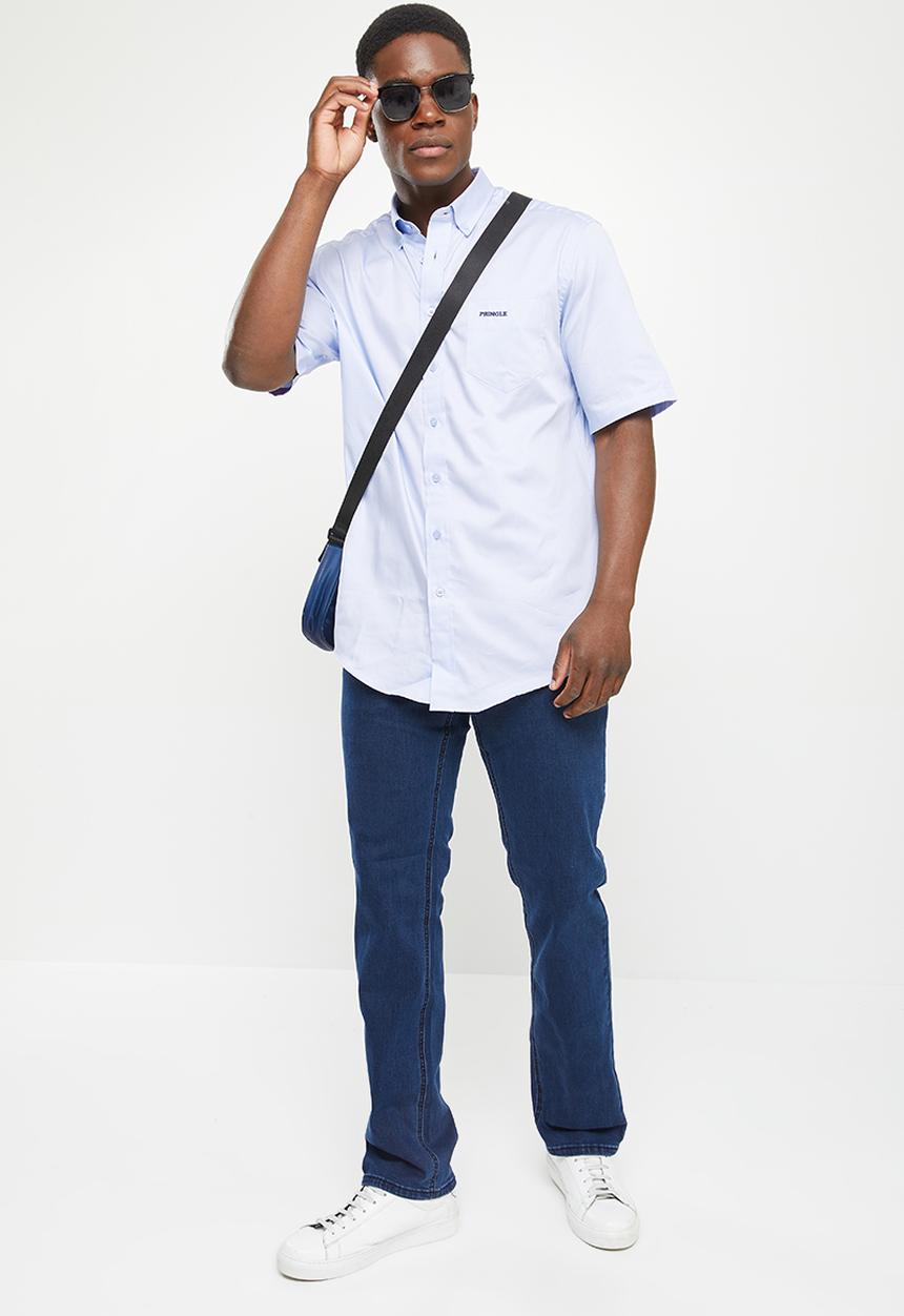 Pringle of Scotland - Short sleeve clashort sleeve shirt - light blue