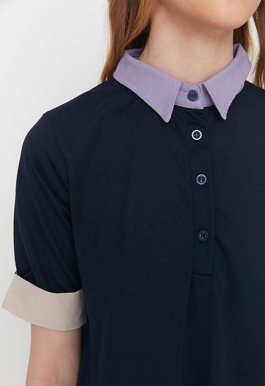 Trendyol - Polo shirt dress - navy