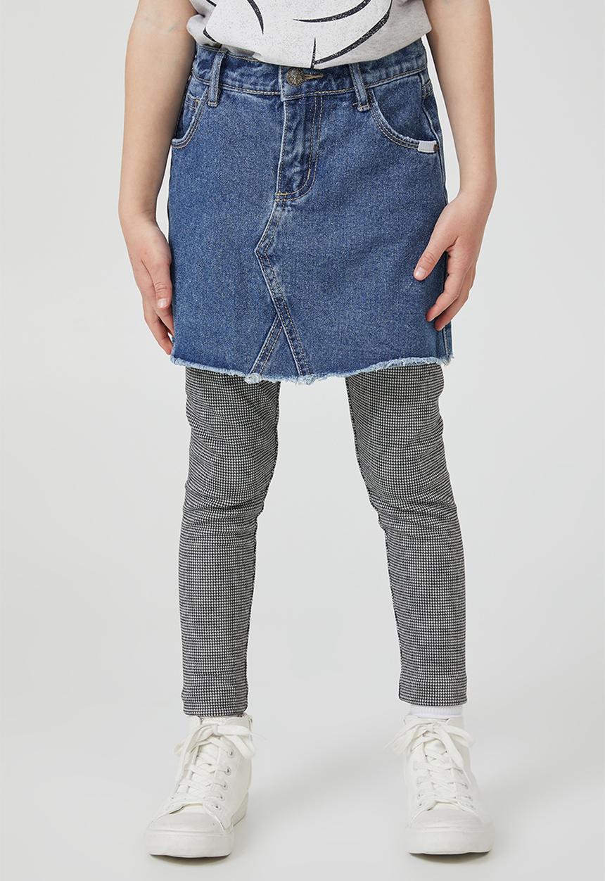 Cotton On - Storm denim skirt - weekend wash/sparkle