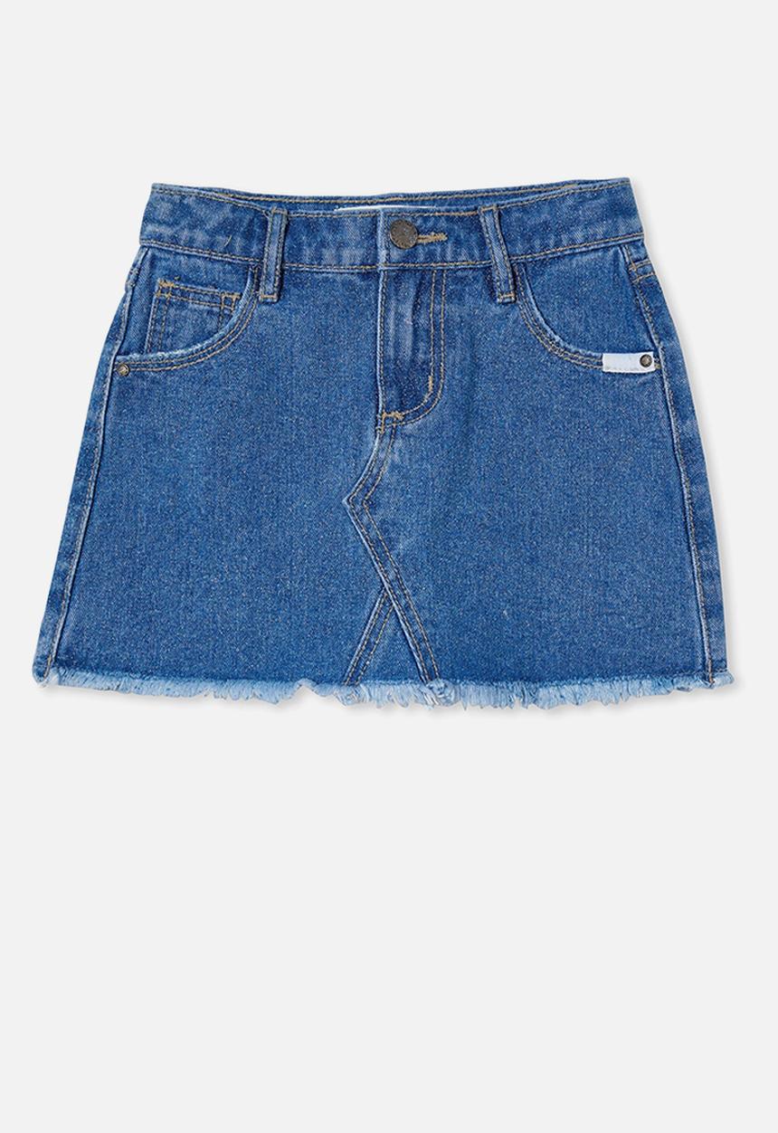 Cotton On - Storm denim skirt - weekend wash/sparkle