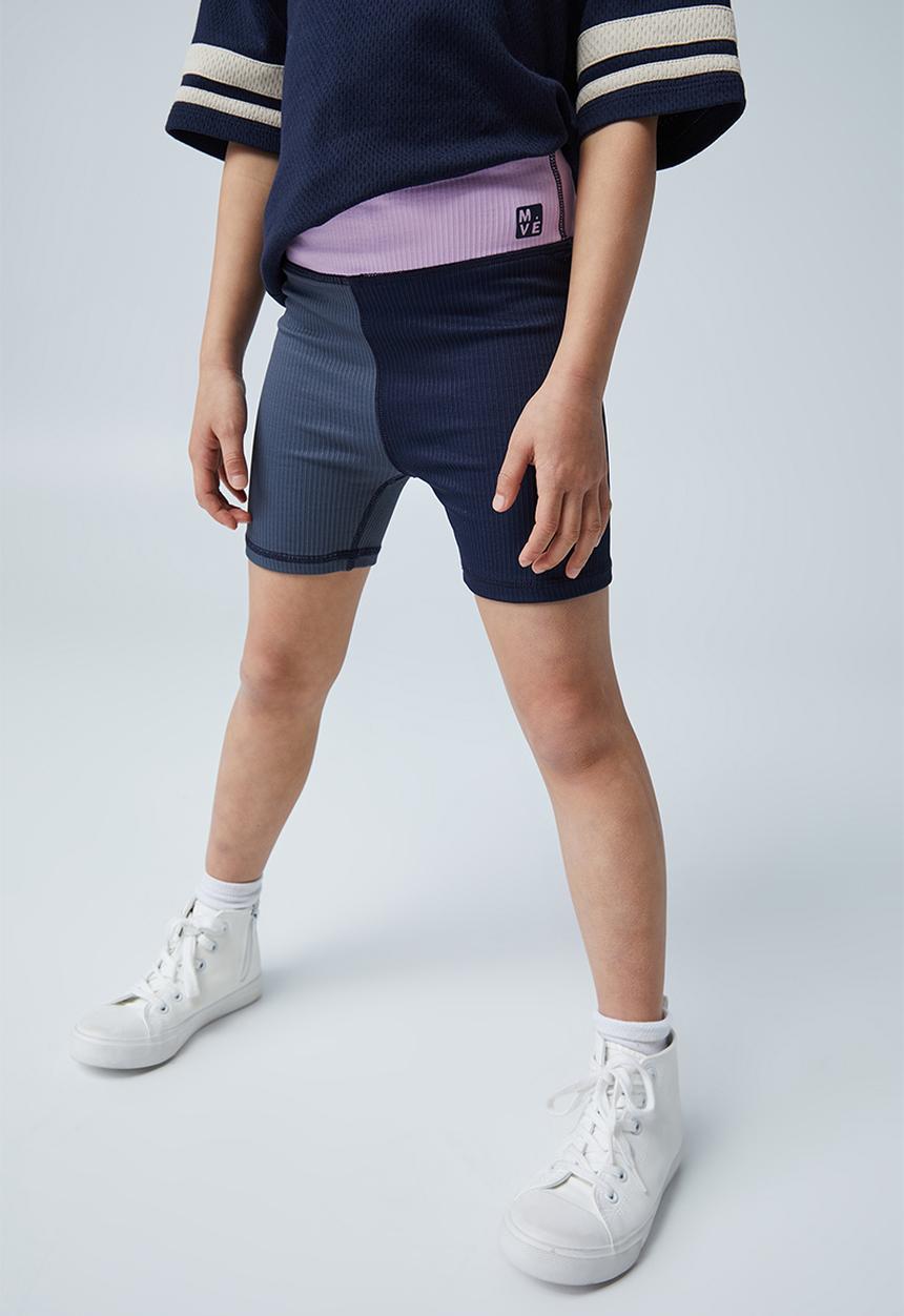 Cotton On - The rib bike short - navy blazer splice