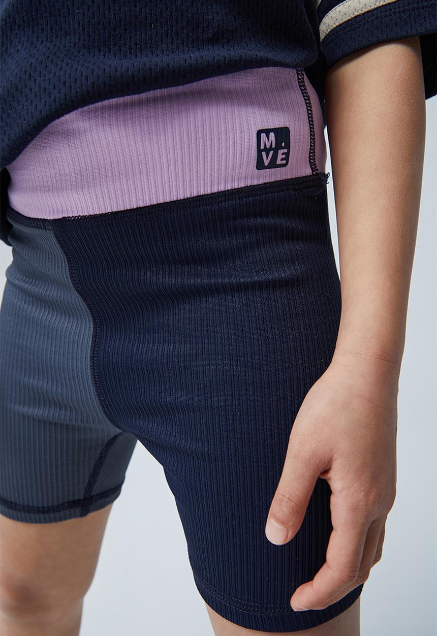 Cotton On - The rib bike short - navy blazer splice