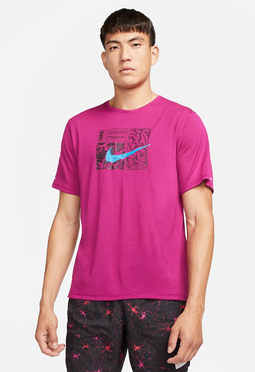 Nike - Nike Dri-FIT Miler D.Y.E. Short-Sleeve Running Top