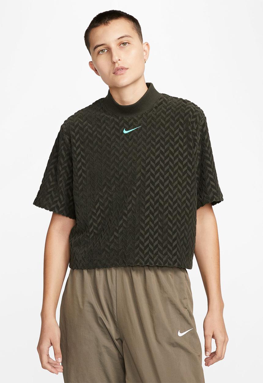 Nike - NSW Everyday Modern All-Over Jacquard Boxy Top
