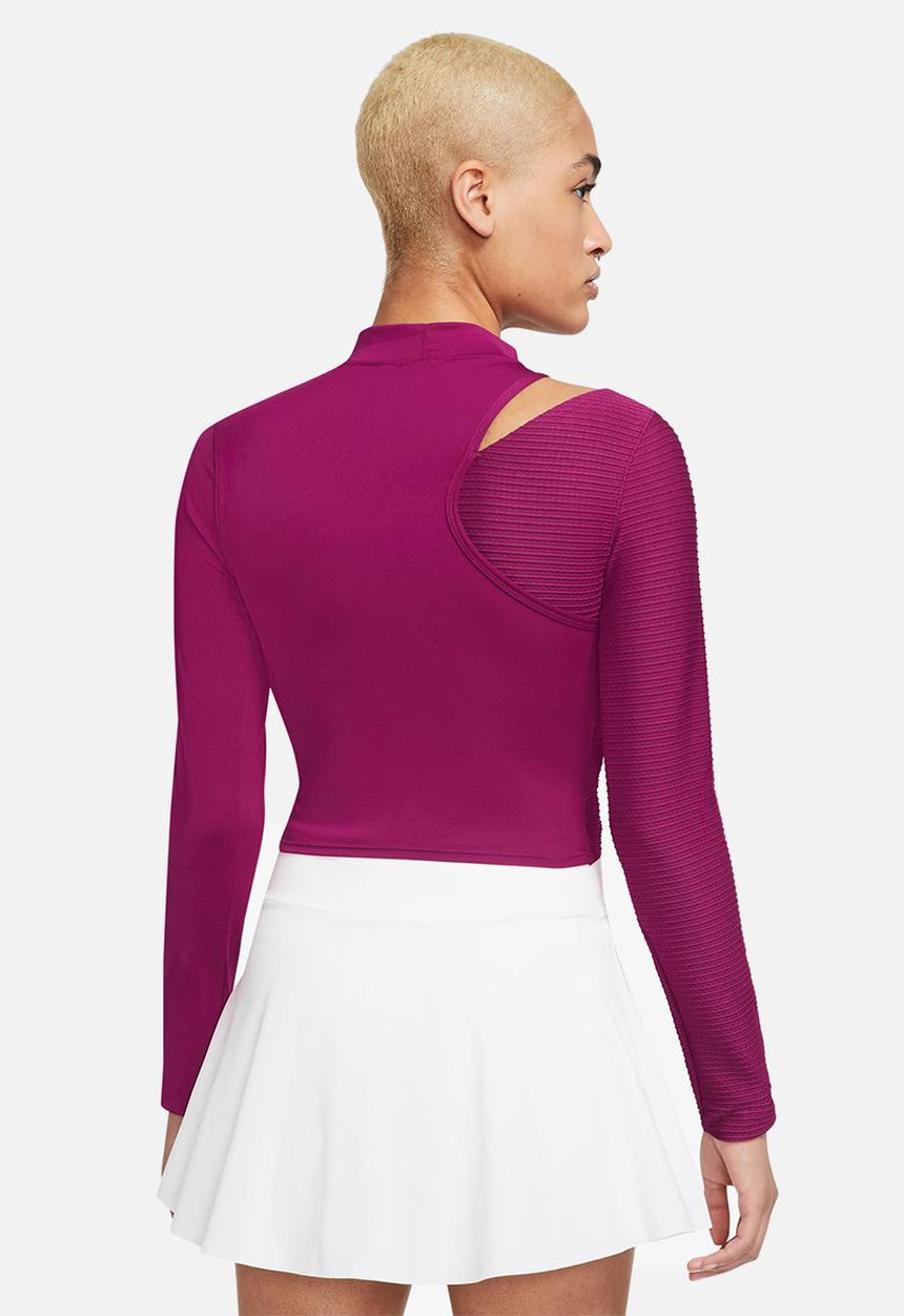 Nike - Naomi Osaka w noc long sleeve top - dynamic berry & white