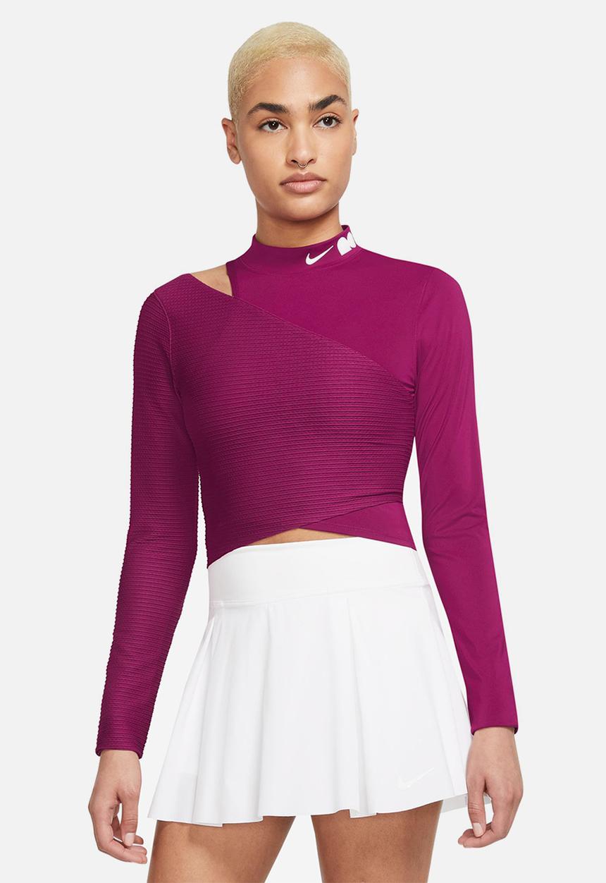 Nike - Naomi Osaka w noc long sleeve top - dynamic berry & white