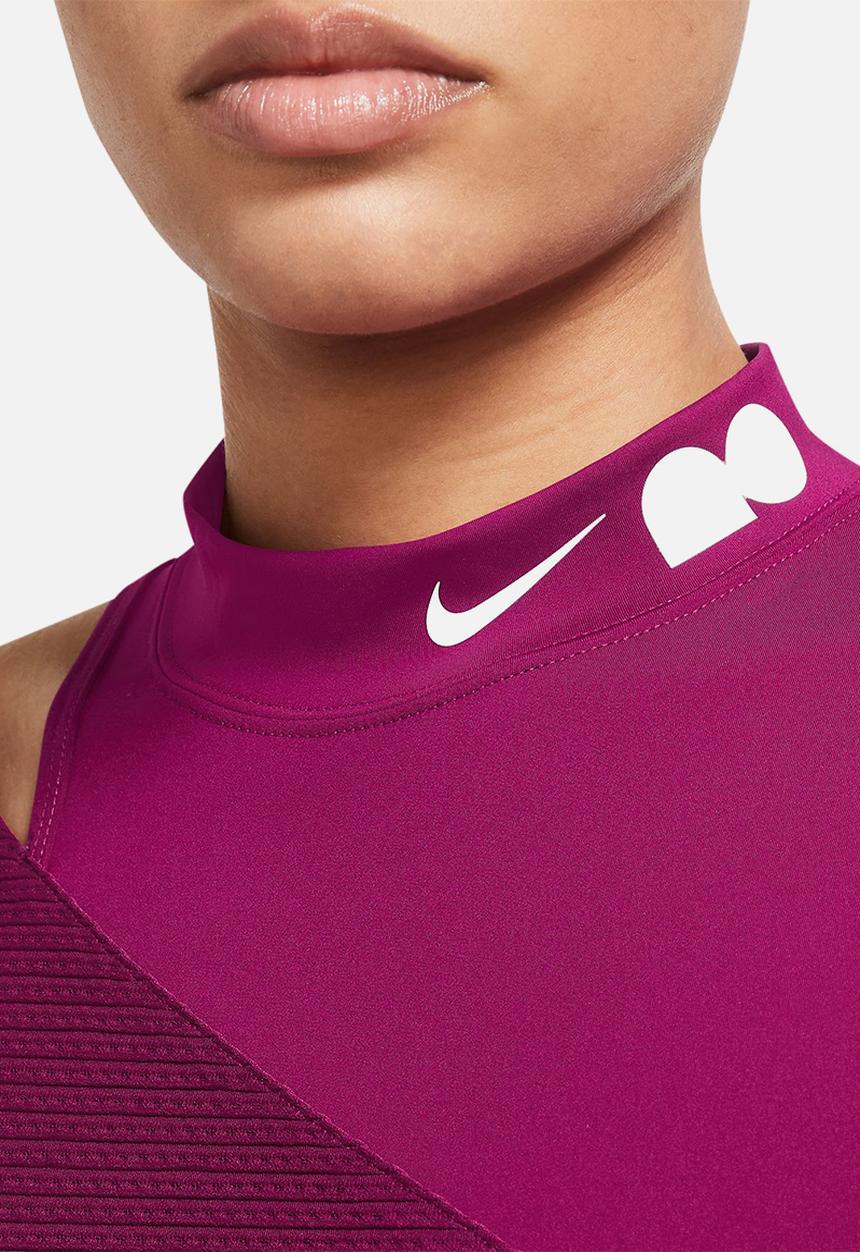 Nike - Naomi Osaka w noc long sleeve top - dynamic berry & white