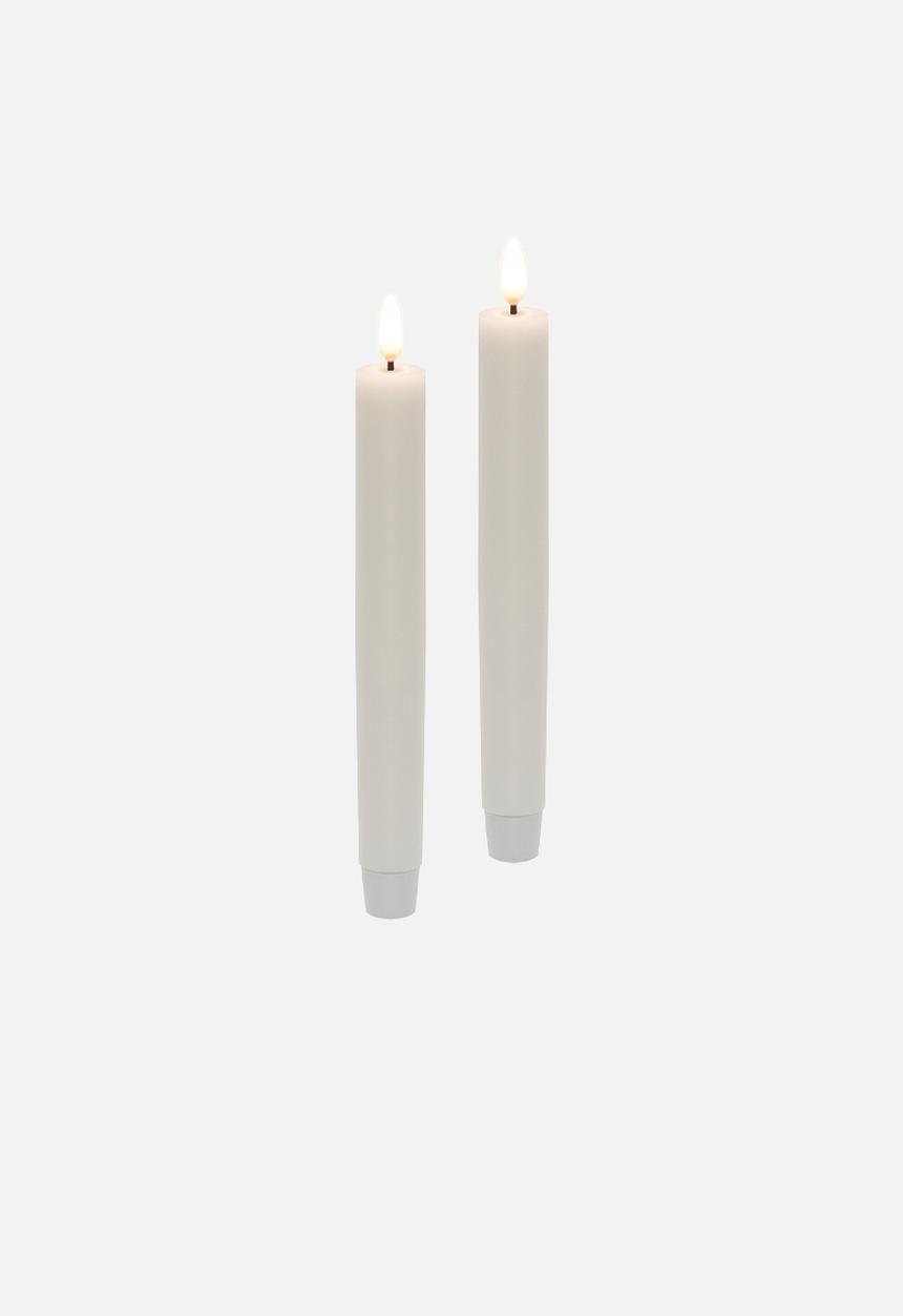 Eledea - LED taper candle set of 2- white