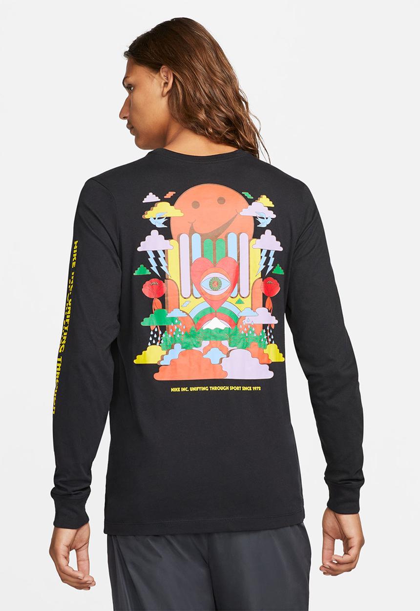 Nike - M nsw tee long sleeve so pack 1 lbr - black