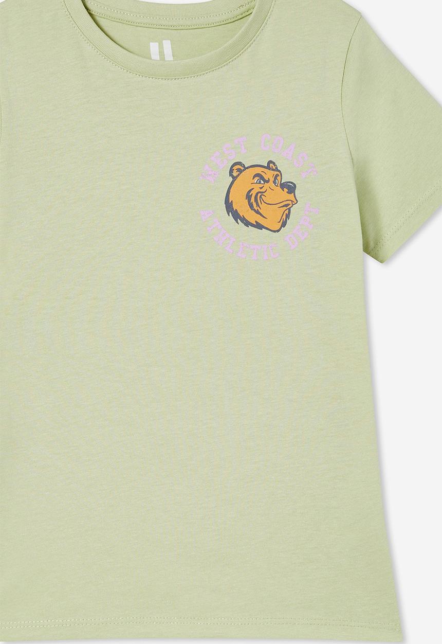 Cotton On - Penelope short sleeve tee - gumnut/athlete bear