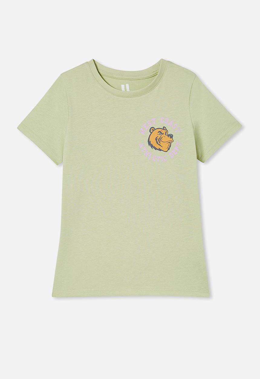 Cotton On - Penelope short sleeve tee - gumnut/athlete bear
