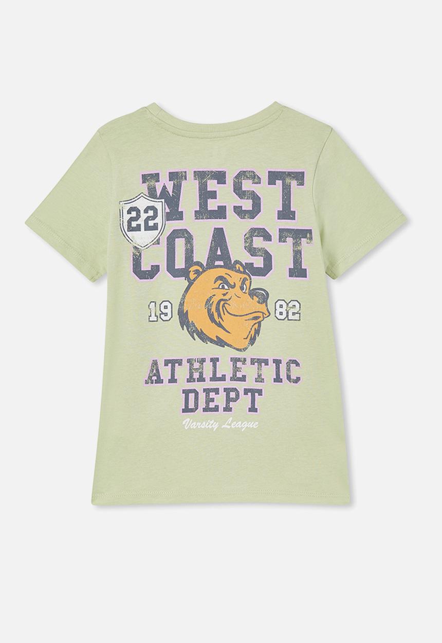 Cotton On - Penelope short sleeve tee - gumnut/athlete bear
