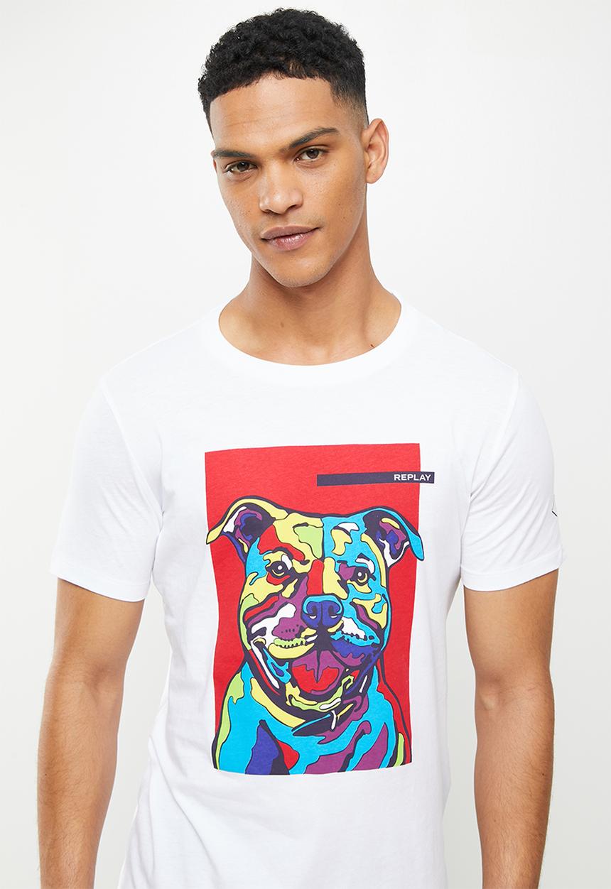 Replay - Replay basic jersey T-shirt - white