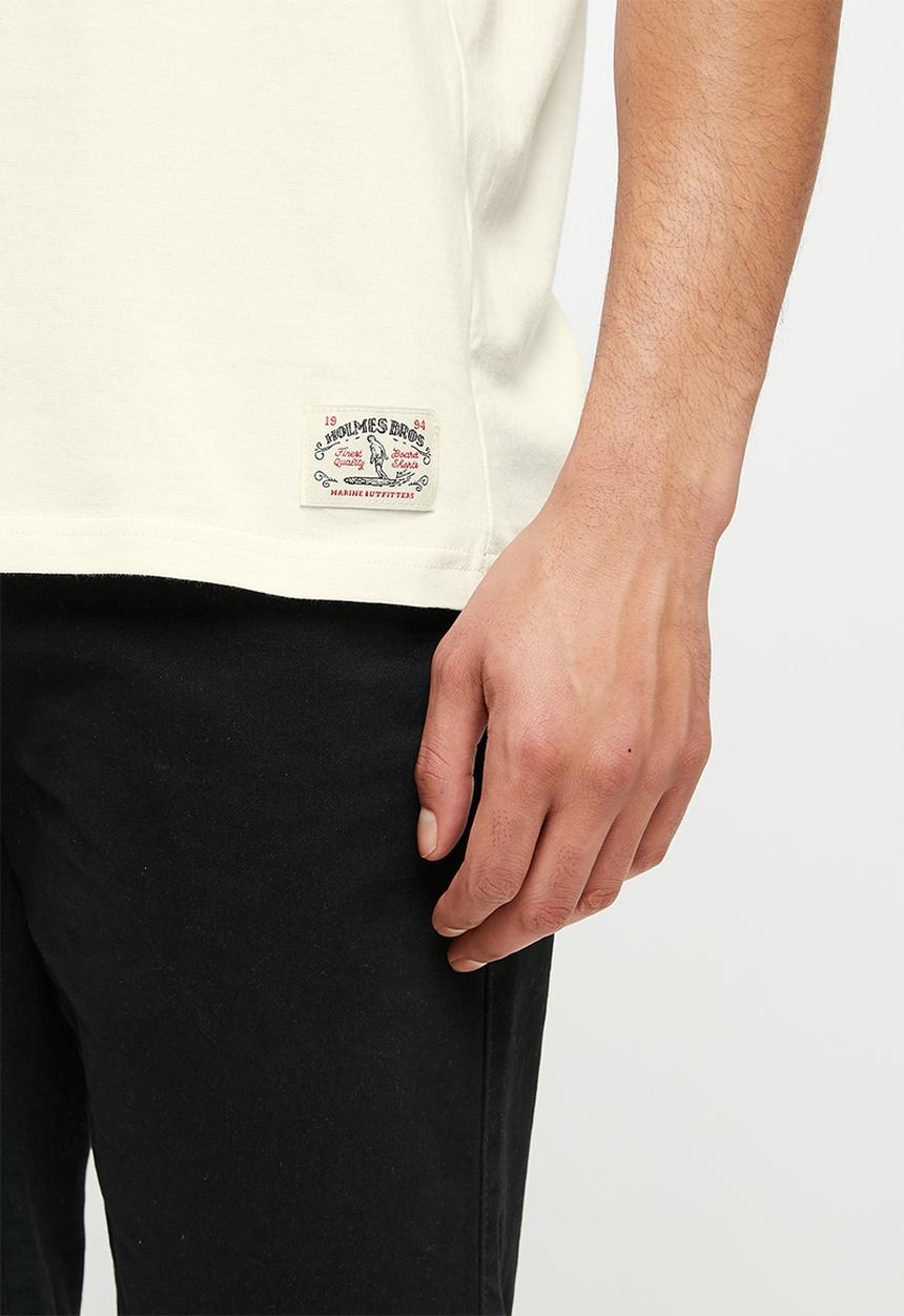 Holmes Bro's - Rhino café short sleeve tee - cloud dancer