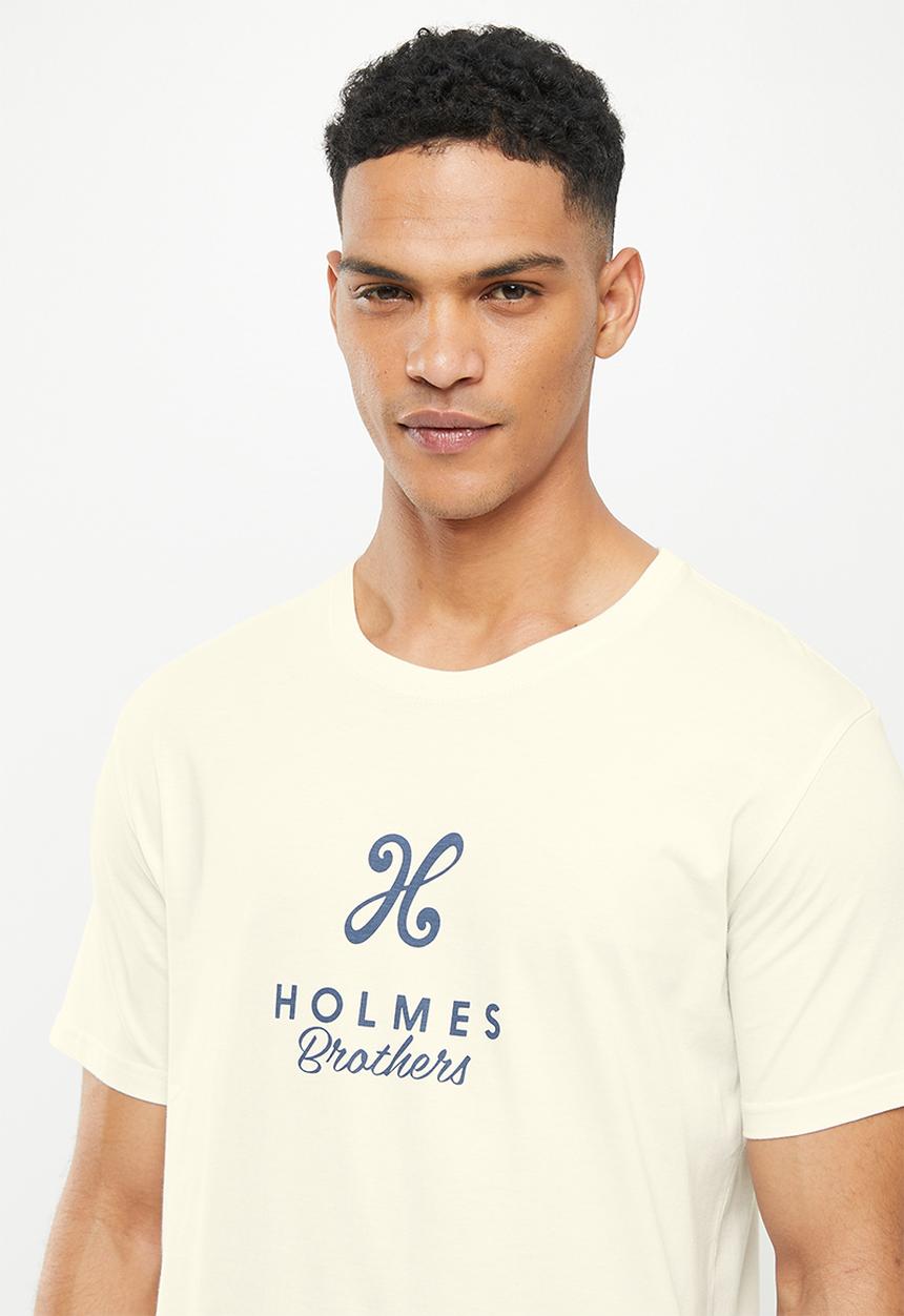 Holmes Bro's - New label short sleeve tee - cloud dancer