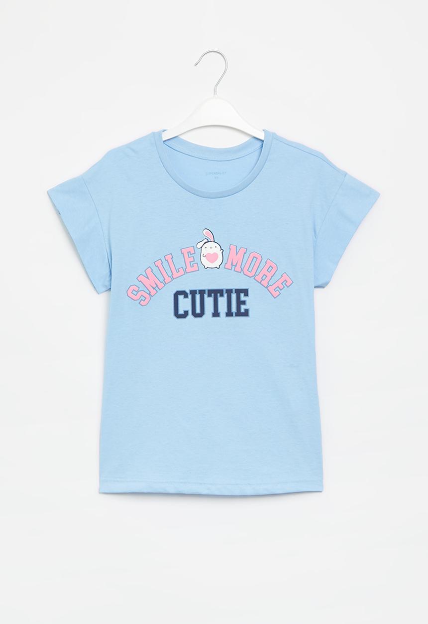 Superbalist - Boxy graphic tee - blue