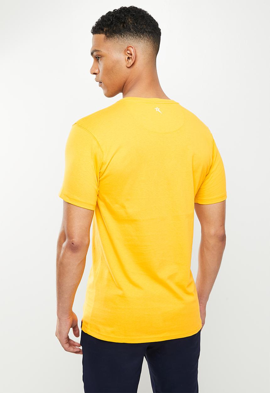 SOVIET - M lian short sleeve logo tee - canary yellow