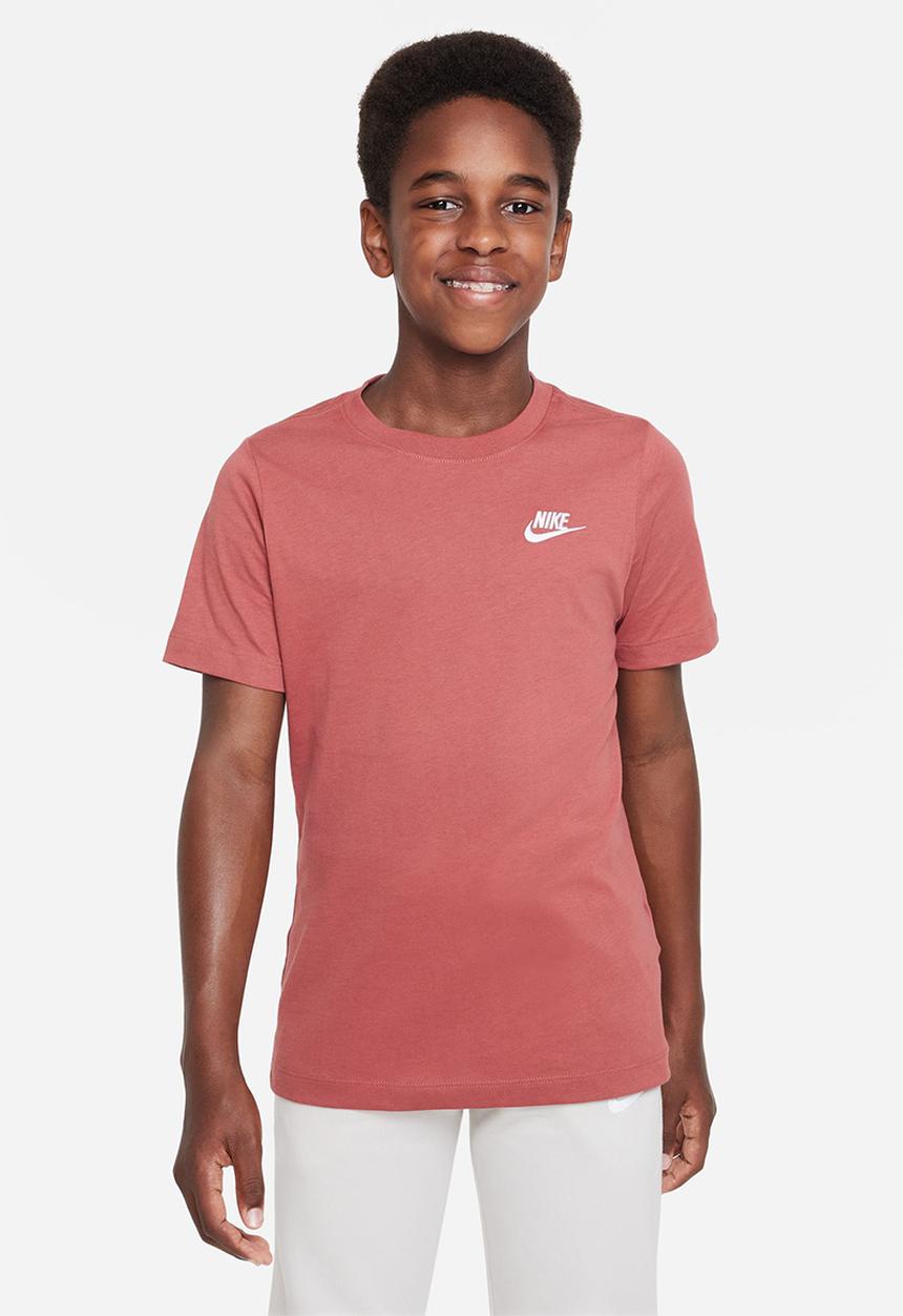 Nike - B nsw tee emb futura - canyon rust
