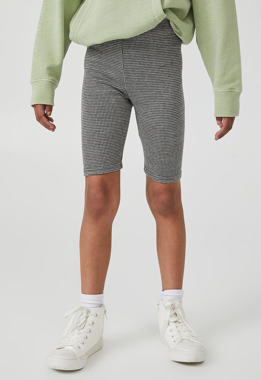 Cotton On - Pippa longline bike short - houndstooth
